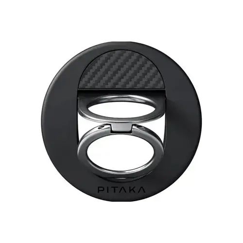Suport inel Pitaka MagEZ Grip 3, Compatibil cu MagSafe (Negru)
