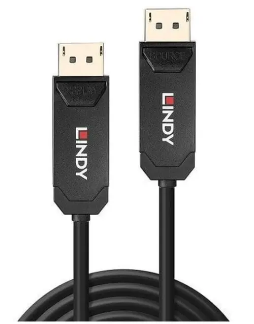 Cablu DisplayPort Lindy LY-38525, 50m (Negru)