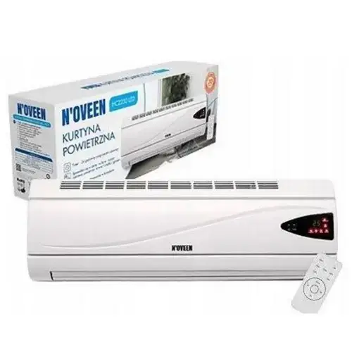 Aeroterma de perete Noveen HC2200, 2000 W, afisaj LED si termostat, element de incalzire PTC, functia SWING (Alb)