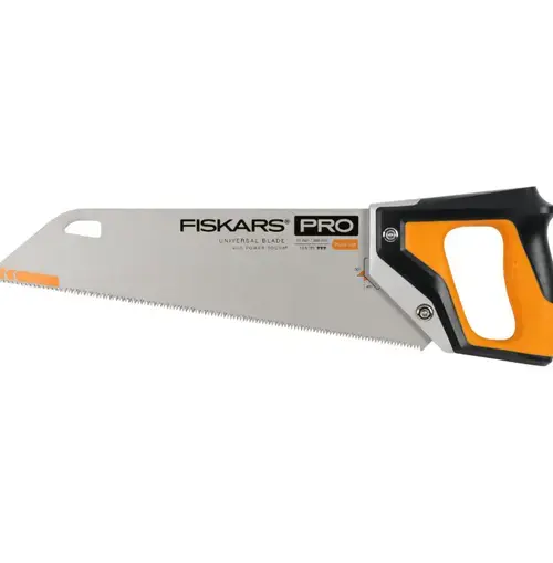 Fierastrau de mana Fiskars PowerTooth, 380 mm (Portocaliu/Negru)