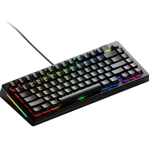 Tastatura mecanica Glorious GMMK 3 PRO, Fox Switches, USB, Cu fir, 81 taste (Negru)