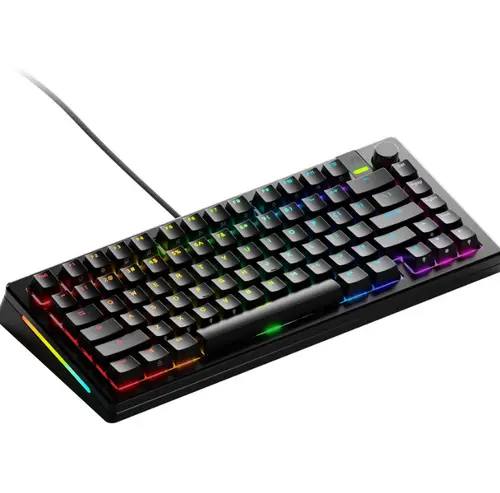 Tastatura mecanica Glorious GMMK 3 PRO, Fox Switches, USB, Cu fir, 81 taste (Negru)