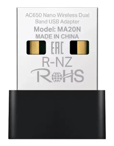 Adaptor USB Wireless MERCUSYS MA20N, Dual Band 200 + 433 Mbps (Negru)