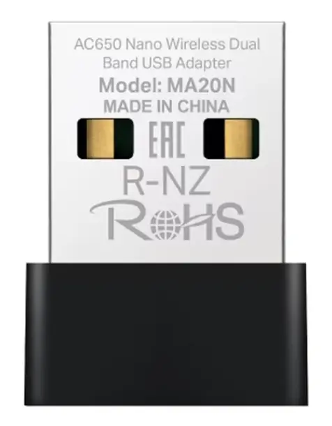 Adaptor USB Wireless MERCUSYS MA20N, Dual Band 200 + 433 Mbps (Negru)