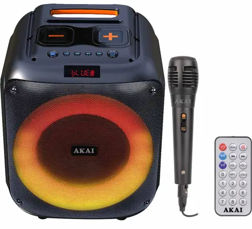 Boxa Portabila AKAI ABTS-V30, 40W, Bluetooth, USB, Display LED, Microfon (Negru)