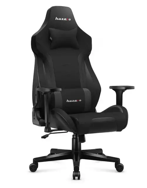 Scaun gaming Huzaro Force 7.6, max 150 kg, BIFMA clasa 4, Mecanism SideRest si Softflex (Negru)