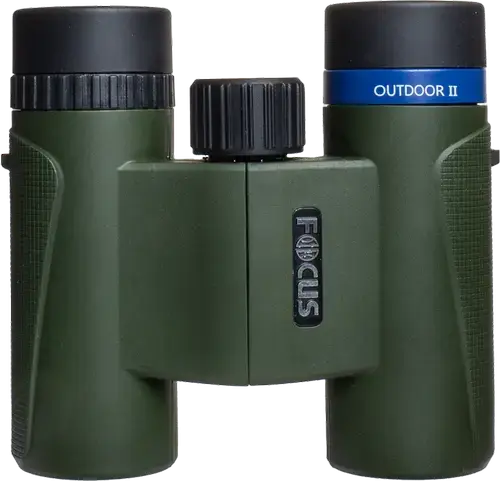 Binoclu Focus Outdoor II HYB2 10X25, Marire 10x, Lentila 25mm, Rezistenta la apa IPX7 (Verde/Negru)