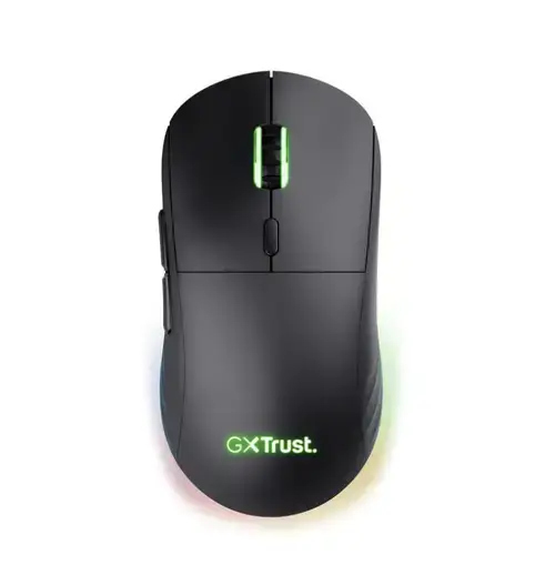 Mouse Gaming Trust GXT 927 Redex+, Cu fir, Wireless, USB (Negru)
