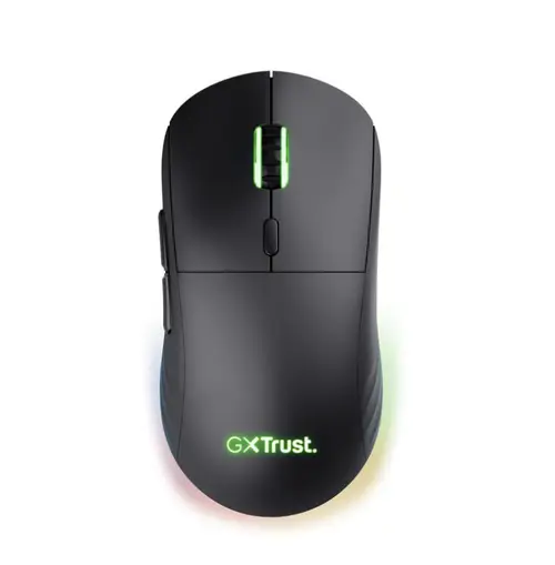 Mouse Gaming Trust GXT 927 Redex+, Cu fir, Wireless, USB (Negru)