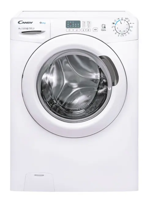 Masina de spalat rufe Candy EY 1281DE/1-S, Clasa D, Capacitate 8 Kg, 1200 rpm, Smart Touch, NFC (Alb)