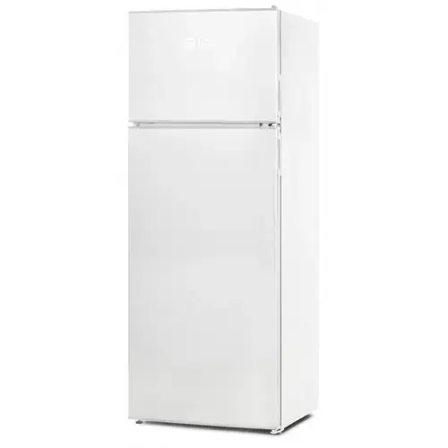Frigider cu doua usi LDK LF-220EW, Clasa E, Capacitate 213 l, Less Frost, Termostat ajustabil, Iluminare LED, H 144 cm (Alb)