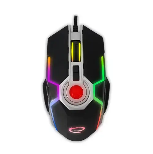 Mouse gaming Esperanza EGM701, Cu fir, USB, 7200 DPI (Negru)