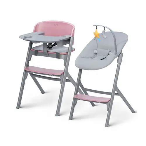 Scaun de masa si balansoar Kinderkraft KHLICA00PNK0000, Gri/Roz