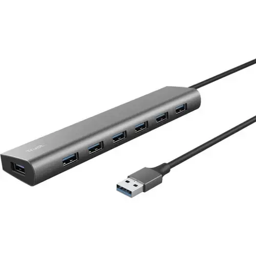 Hub Trust Halyx 7xUSB 3.2 Gen1 (Gri)