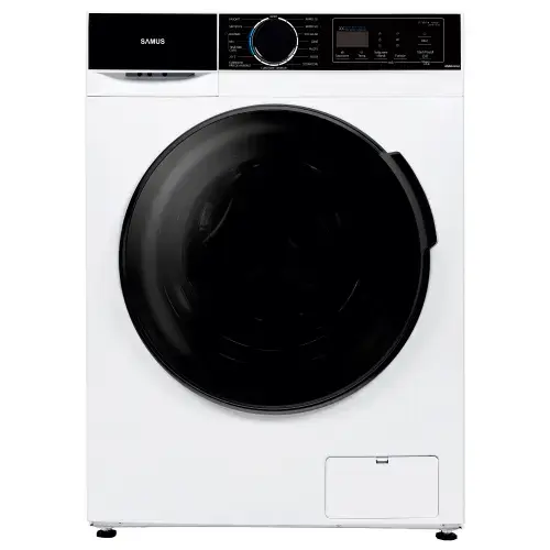 Masina de spalat rufe Samus WSADI-9143, 9 kg, Clasa A, 1400 rpm, 15 programe, Afisaj electronic, Motor inverter, Auto-echilibrare tambur (Alb)