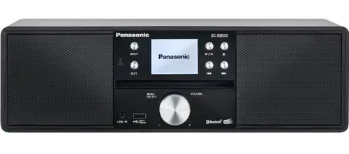 Microsistem Panasonic SC-DM202EG-K, 24W, Bluetooth, USB, CD, Radio FM, DAB+, Ceas (Negru)