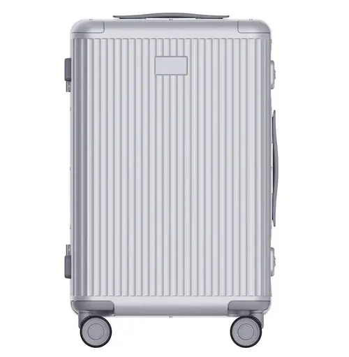 Troler Xiaomi Aluminum Frame Luggage 20inch, Incuietori TSA Duble, Maner telescopic cu 4 lungimi, 510 x 345 x 230mm (Argintiu)