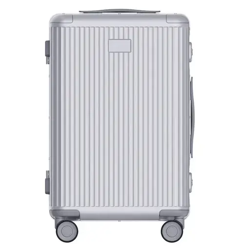 Troler Xiaomi Aluminum Frame Luggage 24inch, Incuietori TSA Duble, Maner telescopic cu 4 lungimi, 690 x 438 x 260mm (Argintiu)
