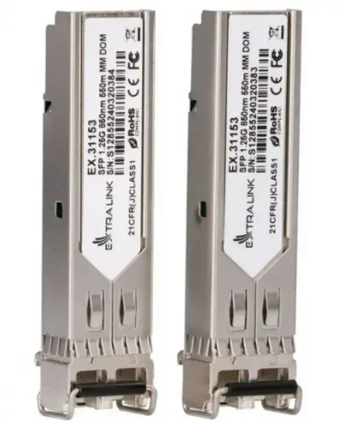 Transceiver Ubiquiti EXTRALINK SFP 1.25G 2-PACK, 850nm, Multi Mode, 0.55km, LC/UPC, 2 bucati