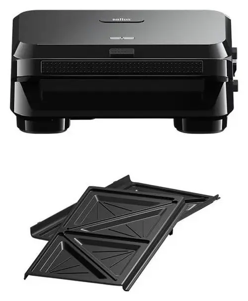 Sandwich Maker Braun Snack Maker 5 SM5000, 800 W, Placi antiaderente detasabile (Negru)