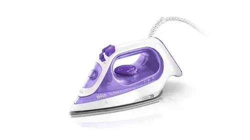 Fier de calcat Braun SI 3042 VI, 2350 W, Rezervor 0.27 l, Jet de abur 160 g/min (Violet/Alb)