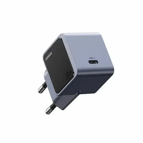 Incarcator retea Ugreen Nexode Air 30W, GaNInfinity, 1 x USB-C, Negru/Gri