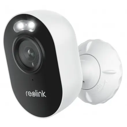 Camera supraveghere exterior wireless WiFi Reolink Lumus E430, 4 MP, 2.8 mm, IR 10 m, PIR, reflector, slot card, sirena, microfon (Alb)