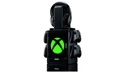 Locker Numskull Gaming cu Xbox Logo, suport casti si 4 controllere (Negru)