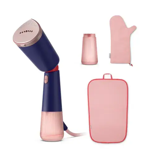 Aparat de calcat vertical cu abur Philips STH5030/20 Seria 5000, 1300W, 120 ml, Rezervor suplimentar 200 ml, StyleMat, Portabil (Albastru)