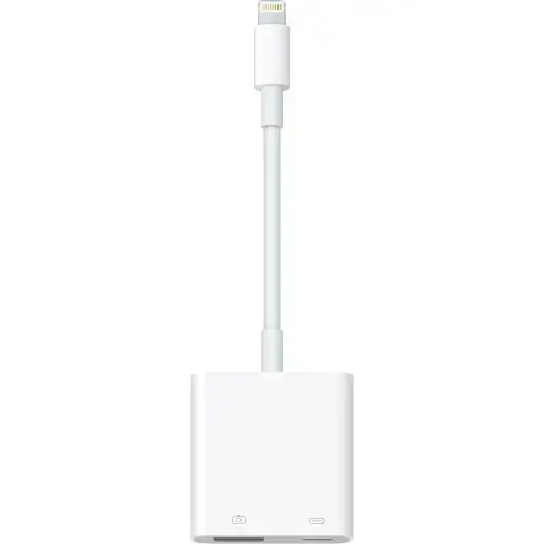 Adaptor camera Apple MX5J3ZM/A, Lightning la USB 3 (Alb)