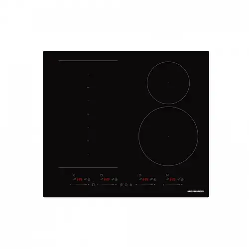 Plita incorporabila HEINNER HBHI-M4ZB1FXSMTC, Inductie, 4 zone de gatit, Control touch, Timer, Sticla (Negru)