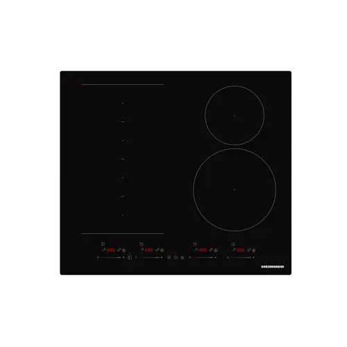 Plita incorporabila HEINNER HBHI-M4ZB1FXSMTC, Inductie, 4 zone de gatit, Control touch, Timer, Sticla (Negru)
