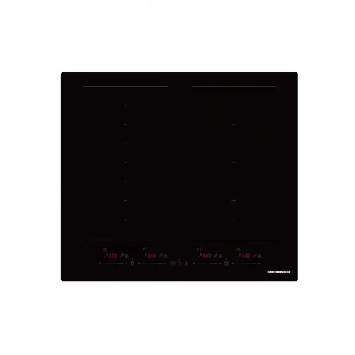 Plita incorporabila HEINNER HBHI-M4ZB2FXSMTC, Inductie, 7400 W, Control touch, Sticla (Negru)