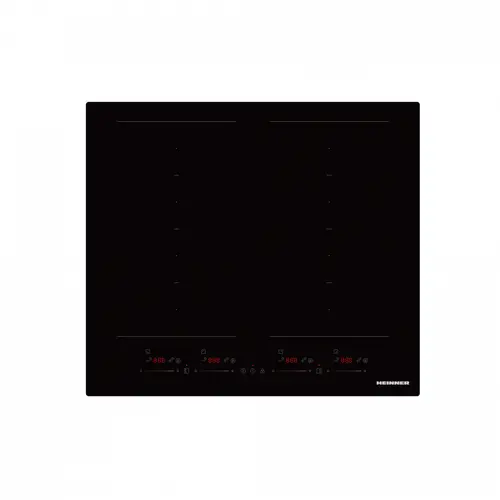 Plita incorporabila HEINNER HBHI-M4ZB2FXSMTC, Inductie, 7400 W, Control touch, Sticla (Negru)