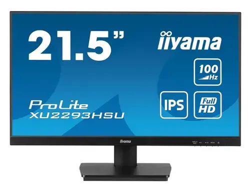 Monitor IPS LED Iiyama 21.5inch XU2293HSU-B7, Full HD (1920 x 1080), HDMI, DisplayPort, Boxe, 100 Hz, 1 ms (Negru)