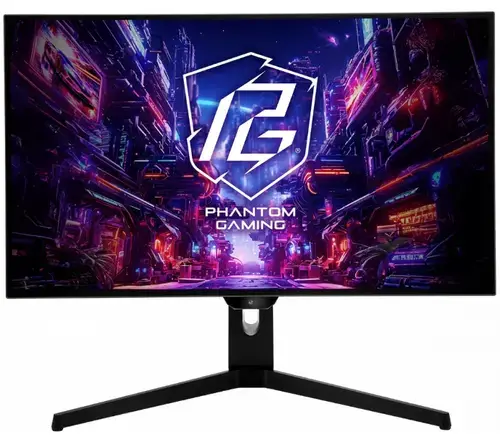 Monitor Gaming WOLED ASRock 27inch PGO27QFS, QHD (2560 x 1440), HDMI, DisplayPort, Boxe, Pivot, 240 Hz, 0.03 ms (Negru)