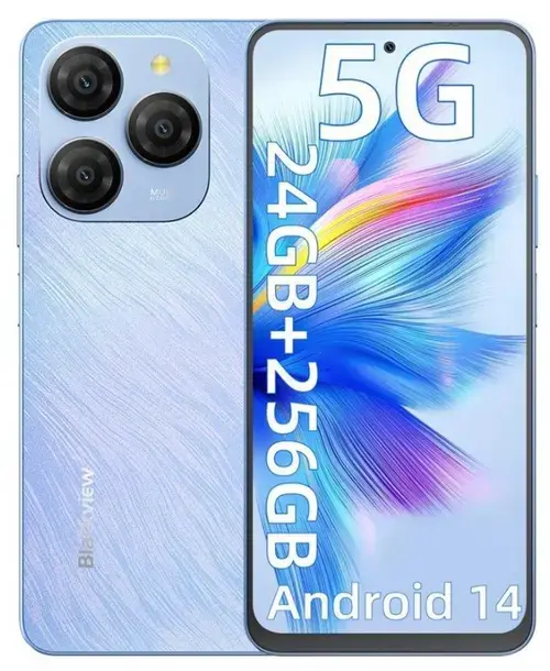 Telefon Mobil Blackview Shark 9, Procesor Unisoc T820, Ecran IPS LCD 6.67inch, 8GB RAM, 256GB Flash, Camera Tripla 50 + 2 + 2 MP, Wi-Fi, 5G, Dual Sim, Android (Albastru)