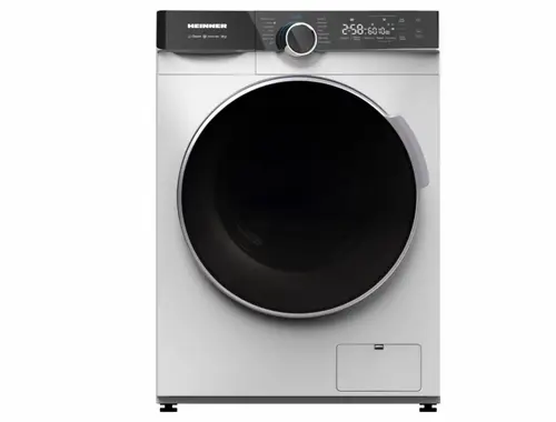 Masina de spalat rufe slim cu uscator HEINNER HWDM-M814IVKA, 8 kg spalare, 6 kg uscare, 1400 rpm, Clasa A, 15 programe, Motor inverter (Alb)