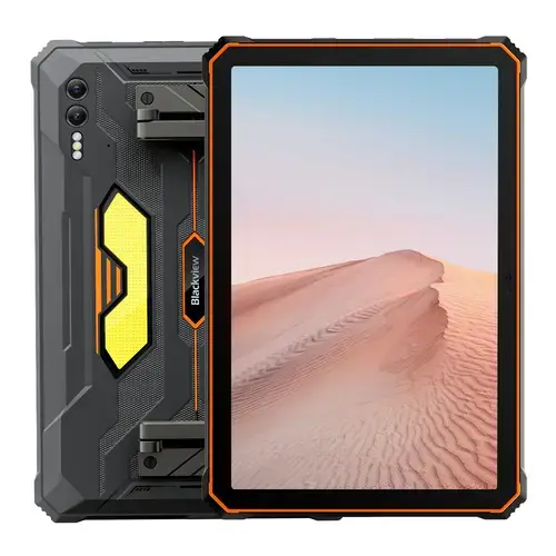 Tableta Blackview Active 10 Pro, Procesor MediaTek Dimensity 7300 Octa-Core, Ecran IPS 2K 10.95inch, 12GB RAM, 512GB Flash, 108MP+20MP spate + 50MP fata, 30000mAh, 5G, Dual SIM Hibrid, Android 14 (Portocaliu)
