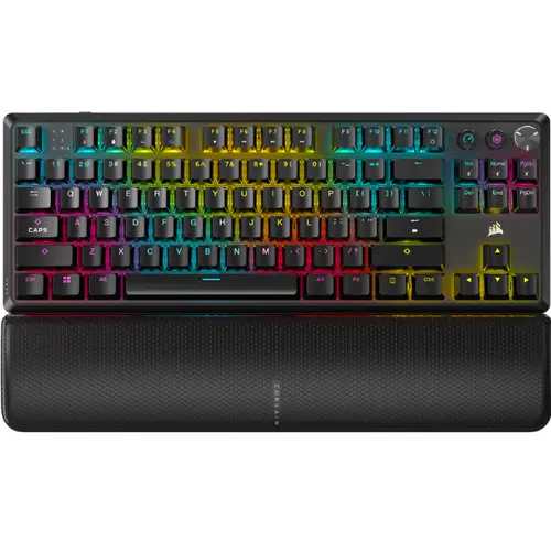 Tastatura Mecanica Corsair K70 CORE TKL, Wireless, iluminare RGB (Negru)