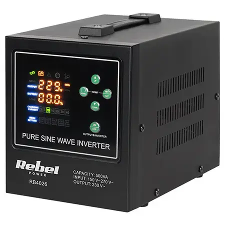 UPS Centrale termice Rebel 500VA/300W (Negru)