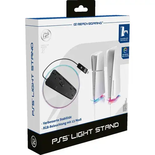 Baza cu lumini ready2gaming P5LIGHTSTAND pentru PS5, RGB (Negru)