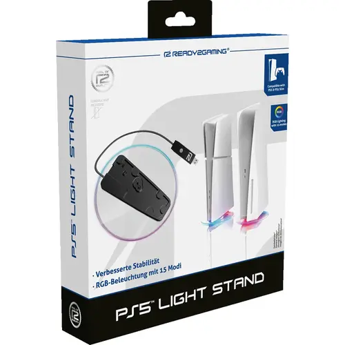 Baza cu lumini ready2gaming P5LIGHTSTAND pentru PS5, RGB (Negru)