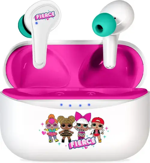 Casti True Wireless OTL Technologies L.O.L Β.Β. NATION, Bluetooth 5.3, Microfon (Alb/Roz)