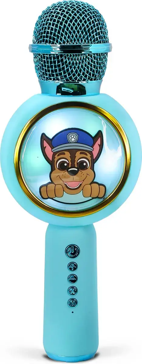 Microfon karaoke OTL Technologies PAW PATROL CHASE, difuzor integrat 5 W, Bluetooth 5.3, MP3 (Albastru)