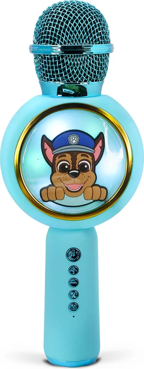 Microfon karaoke OTL Technologies PAW PATROL CHASE, difuzor integrat 5 W, Bluetooth 5.3, MP3 (Albastru)