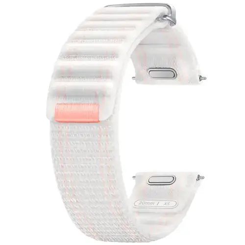 Curea Smartwatch Samsung ET-SVL29SPEGWW, pentru Galax Watch 7, Fabric Band, XS (Roz/Alb)