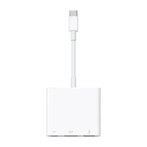 Adaptor digital AV multiport Apple MW5M3ZM/A, USB-C, HDMI, USB-A (Alb)