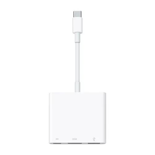 Adaptor digital AV multiport Apple MW5M3ZM/A, USB-C, HDMI, USB-A (Alb)