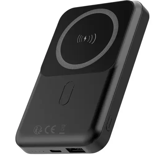 Baterie Externa Wireless Forever MATB-100, 10000mAh, 22.5W, QC + PD + FQI, 1 x QI - 1 x USB-A - 1 x USB-C (Negru)
